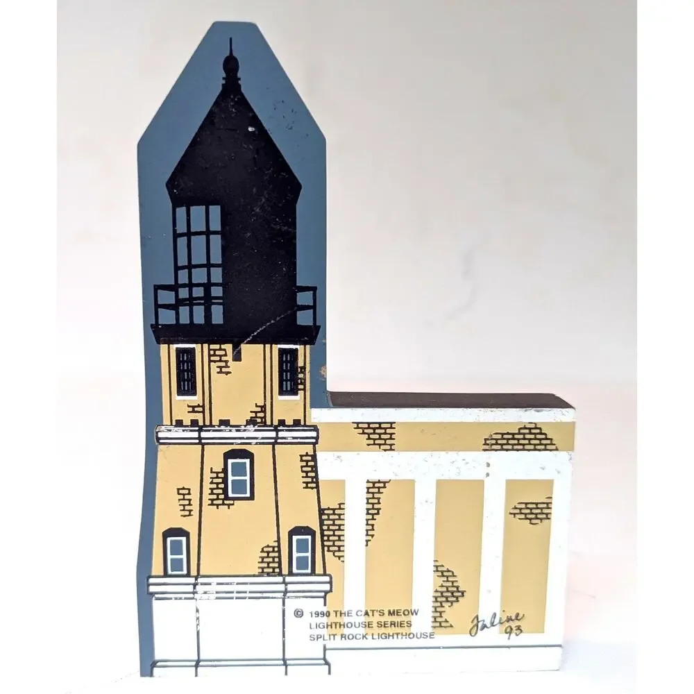Cat’s Meow Village Split Rock Lighthouse Minnesota 1990 Series Signed 1993